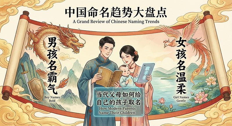 Overview of Chinese Baby Naming Trends: Masculine for Boys, Gentle for Girls? How Do Modern Parents Name Their Children?