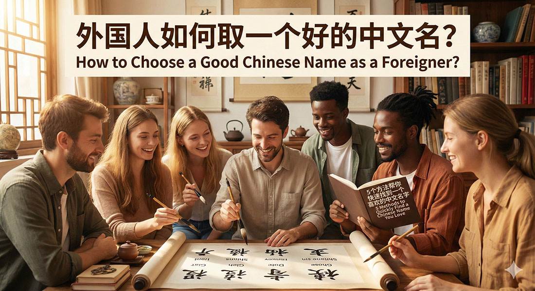 How can foreigners choose a good Chinese name? 5 methods to help you quickly find a Chinese name you like.