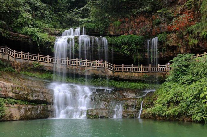Huanglianhe Waterfall Cluster