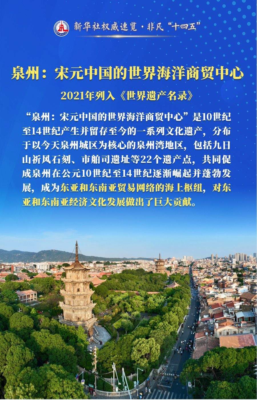 Quanzhou: Maritime Trade Center of Song-Yuan China (Some Heritage Sites Located in Xiamen)